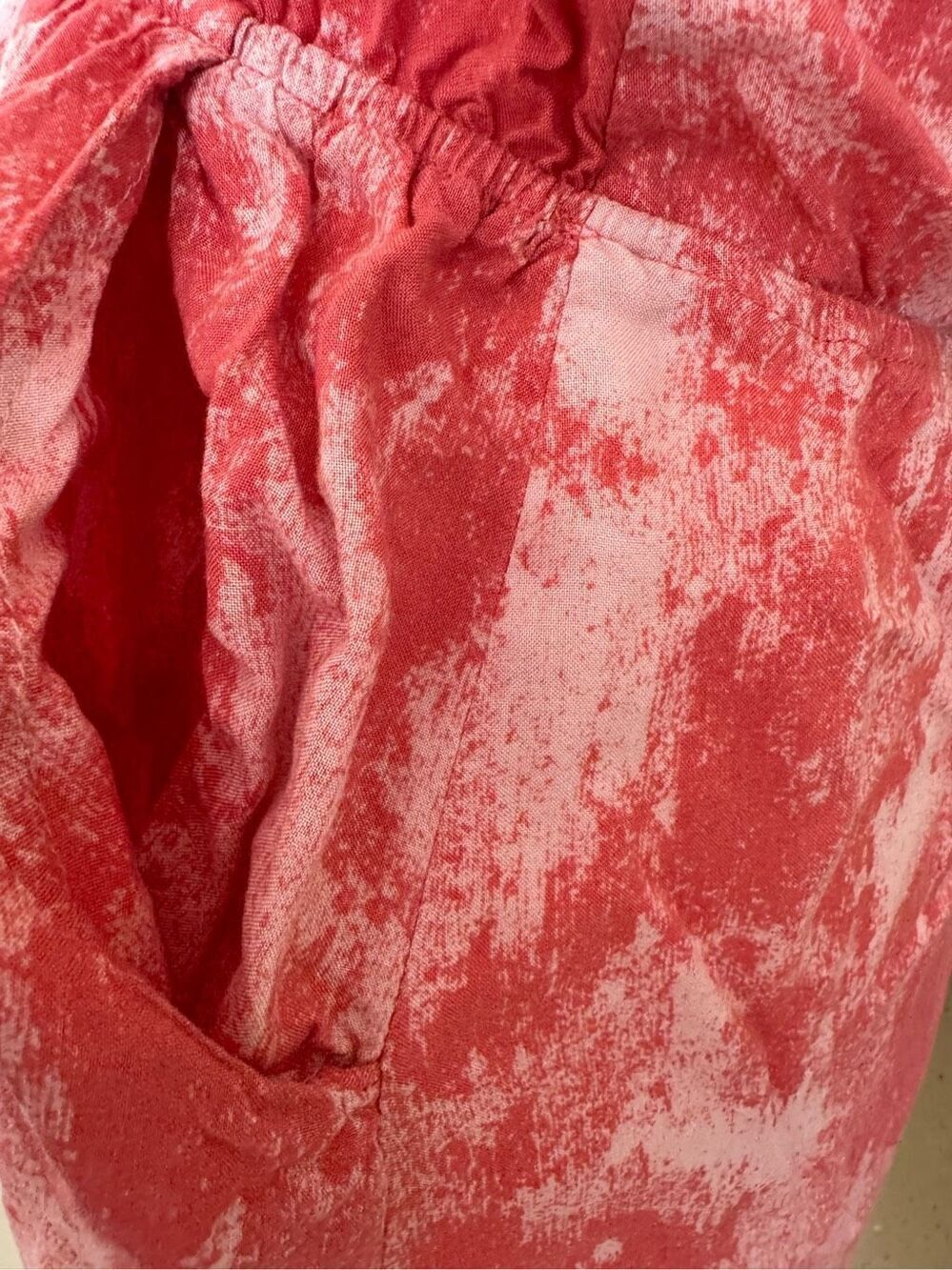 Peppermint Y2K womens M pink tye dye summer mini short dress sleeveless small ha - Picture 5 of 8